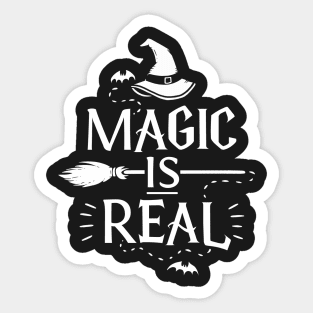 Magic is Real, Halloween Witch Sticker